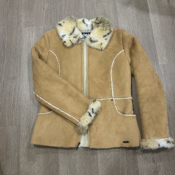 Women’s l.e.i. Y2K faux fur lined coat - Picture 1 of 5